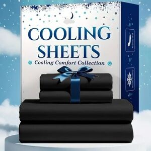 Cooling Comfort Collection Black Sheets